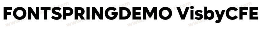 FONTSPRINGDEMO VisbyCFExtraBoldRegu字体转换